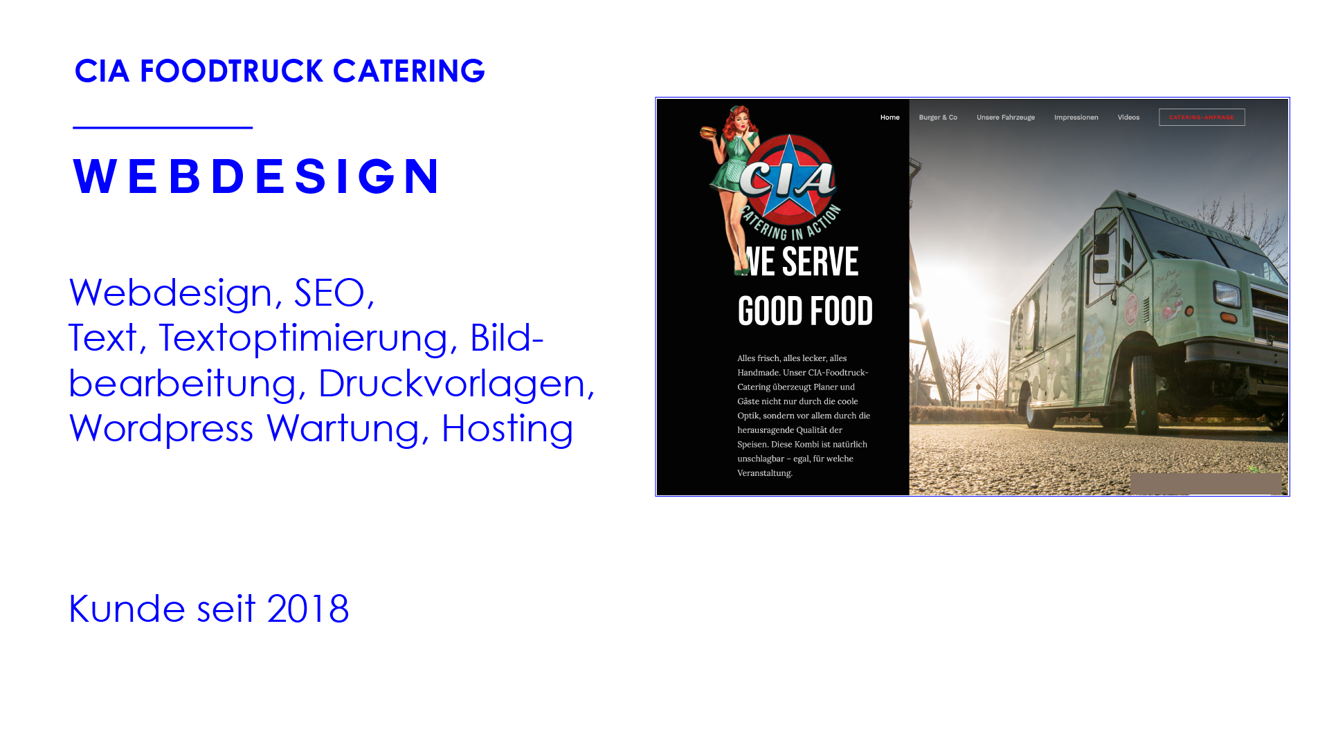 Webseiten für foodtrucks