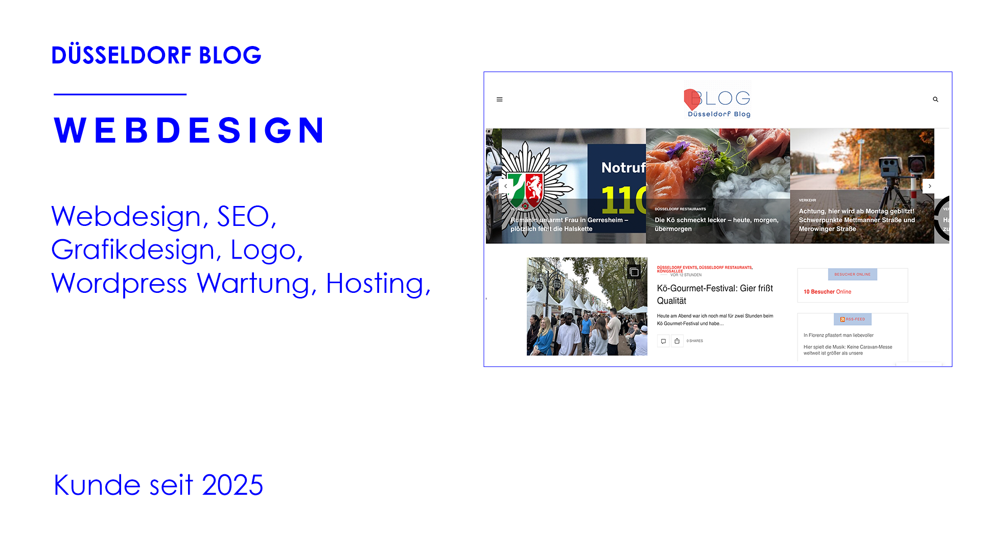 Webdesign für Städteblogs